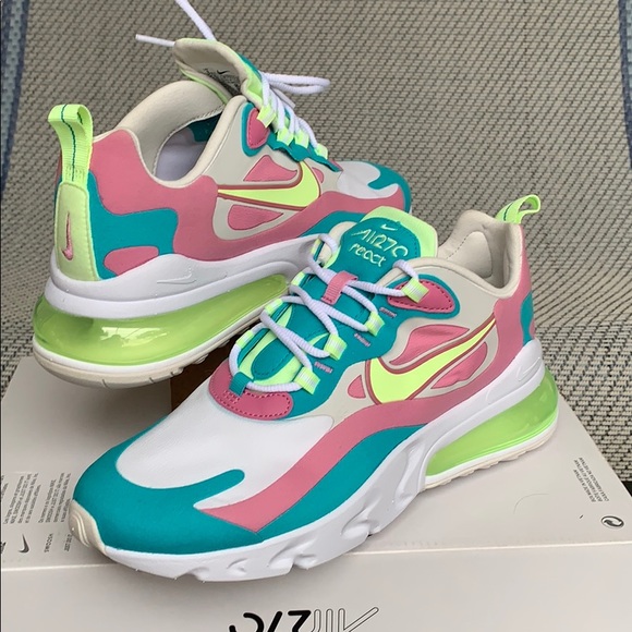 NIKE W AIR MAX 270 REACT white/barely volt - Picture 5 of 16